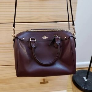 Oxblood Burgundy Coach Medium-Size Crossbody